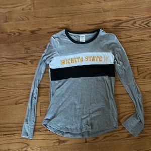 Victoria secret pink Wichita state long sleeve shirt small
